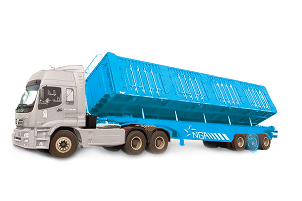 智能電動自卸半掛車